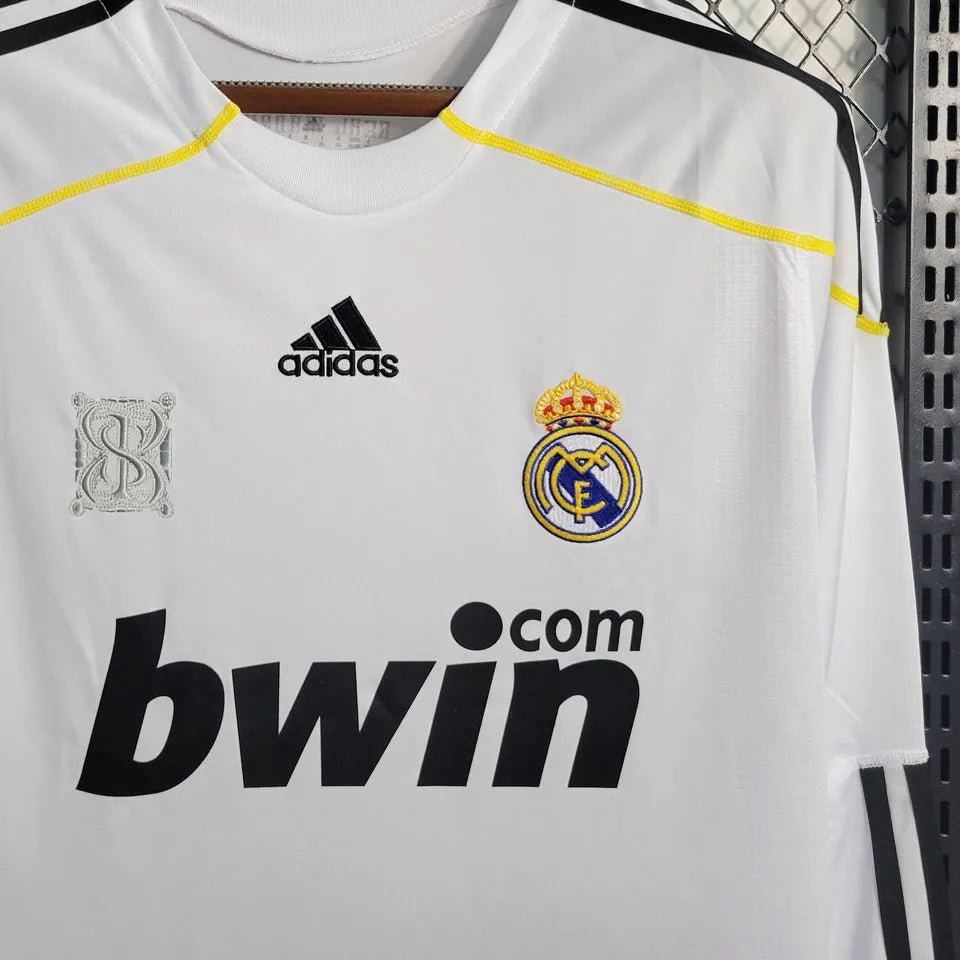 Retro Real Madrid 2009/10 Long Sleeve Home Jersey