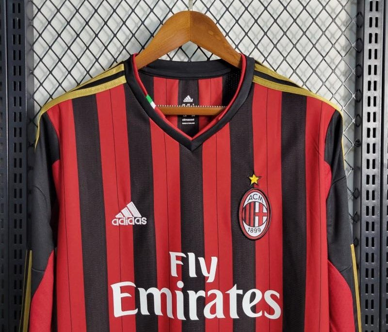 Retro AC Milan 2013/14 Long Sleeve Home Jersey