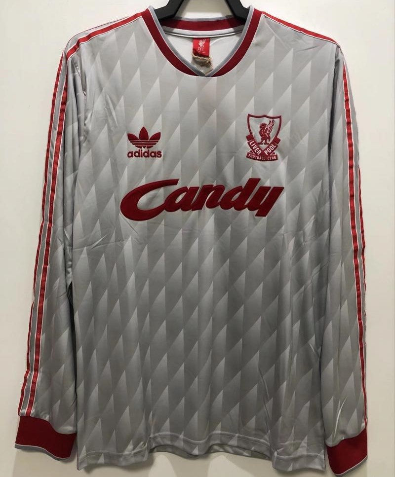 Retro Liverpool 1989/91 Long Sleeve Away Jersey-mint