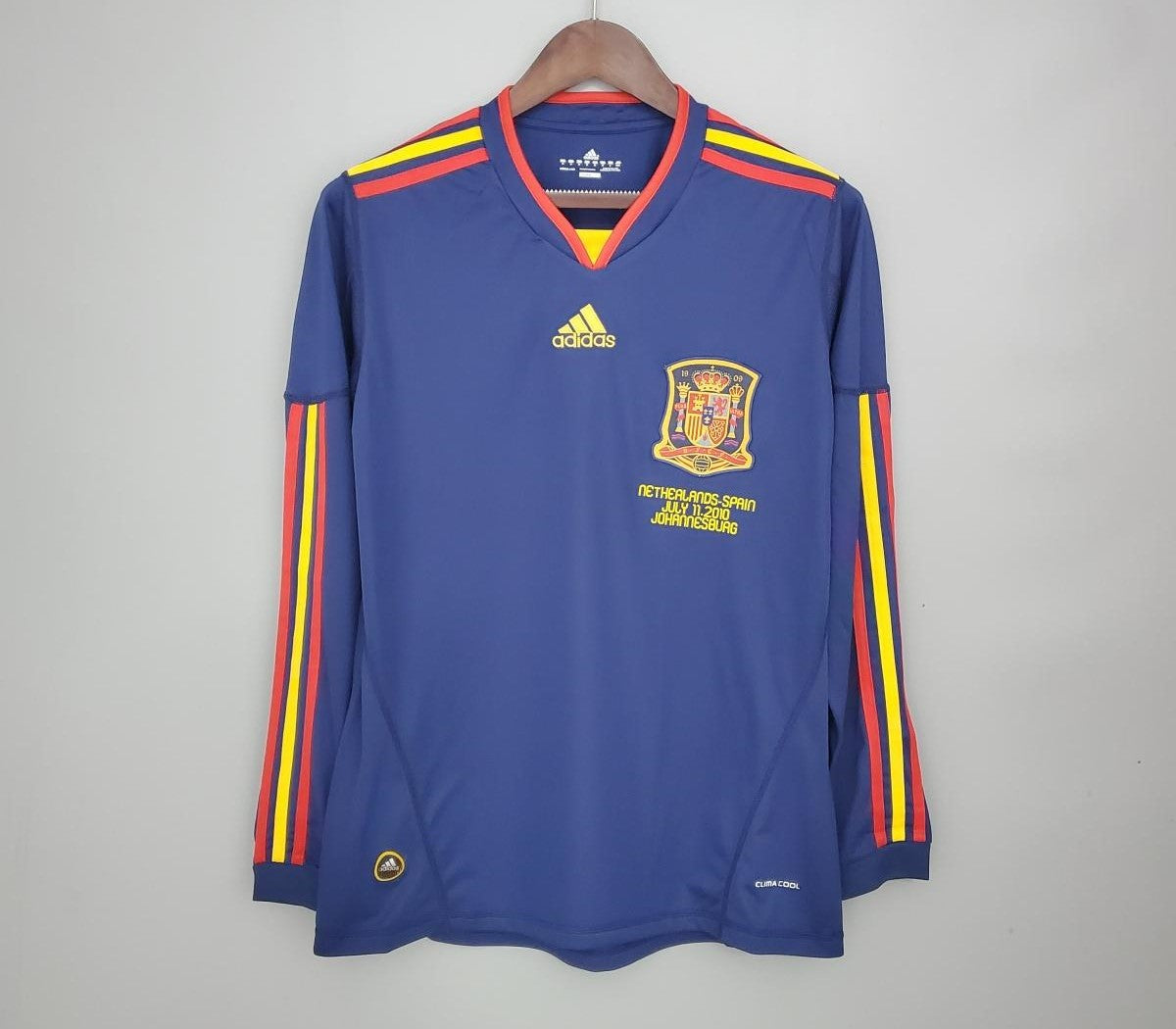 Retro Spain 2010 Long Sleeve Away Jersey - World Cup Final