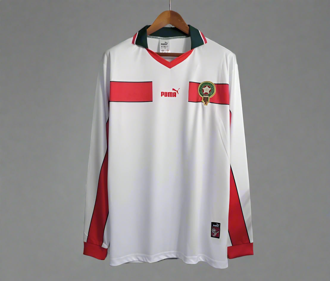 Retro Morocco 1998 Long Sleeve Away Jersey