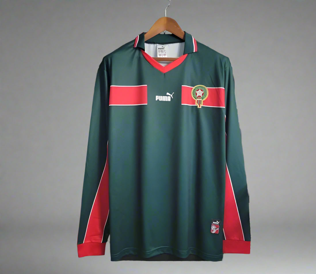 Retro Morocco 1998 Long Sleeve Home Jersey