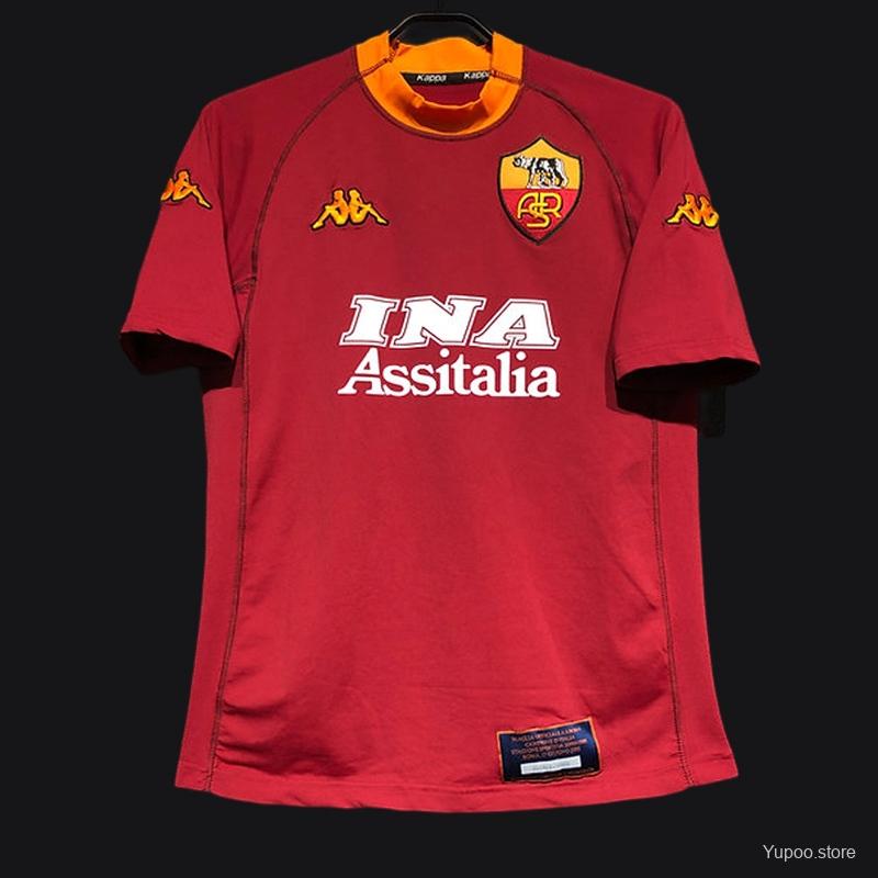 Retro Roma 2000/01 Home Jersey