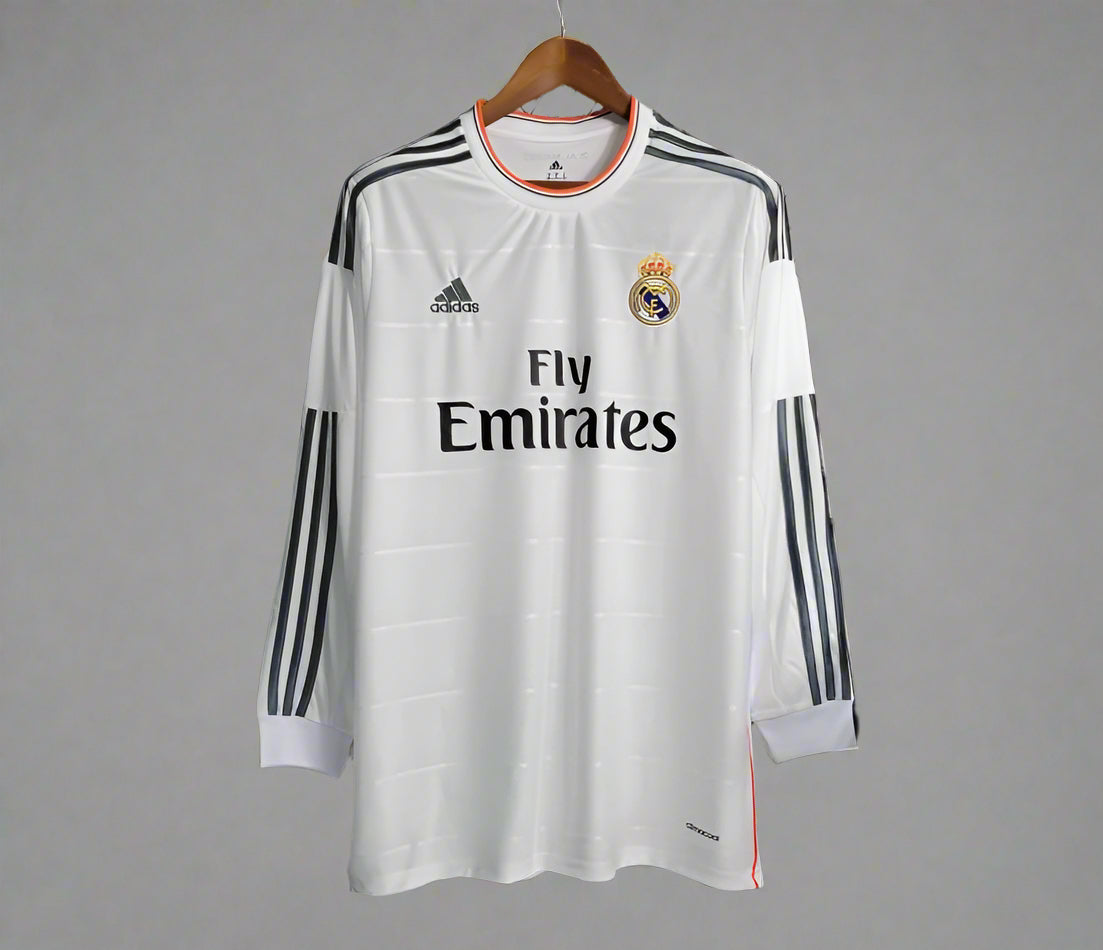 Retro Real Madrid 2013/14 Long Sleeve Home Jersey