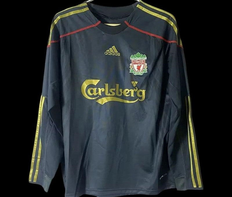 Retro Liverpool 2009/10 Long Sleeve Away Jersey-good