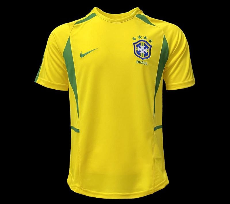 Retro Brazil 2002 Home Jersey