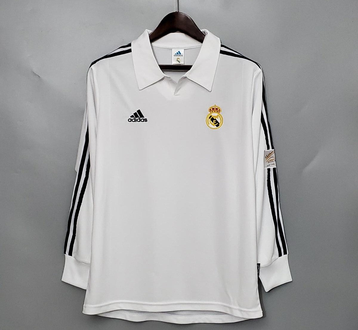 Retro Real Madrid 2001/02 Long Sleeve Home Jersey