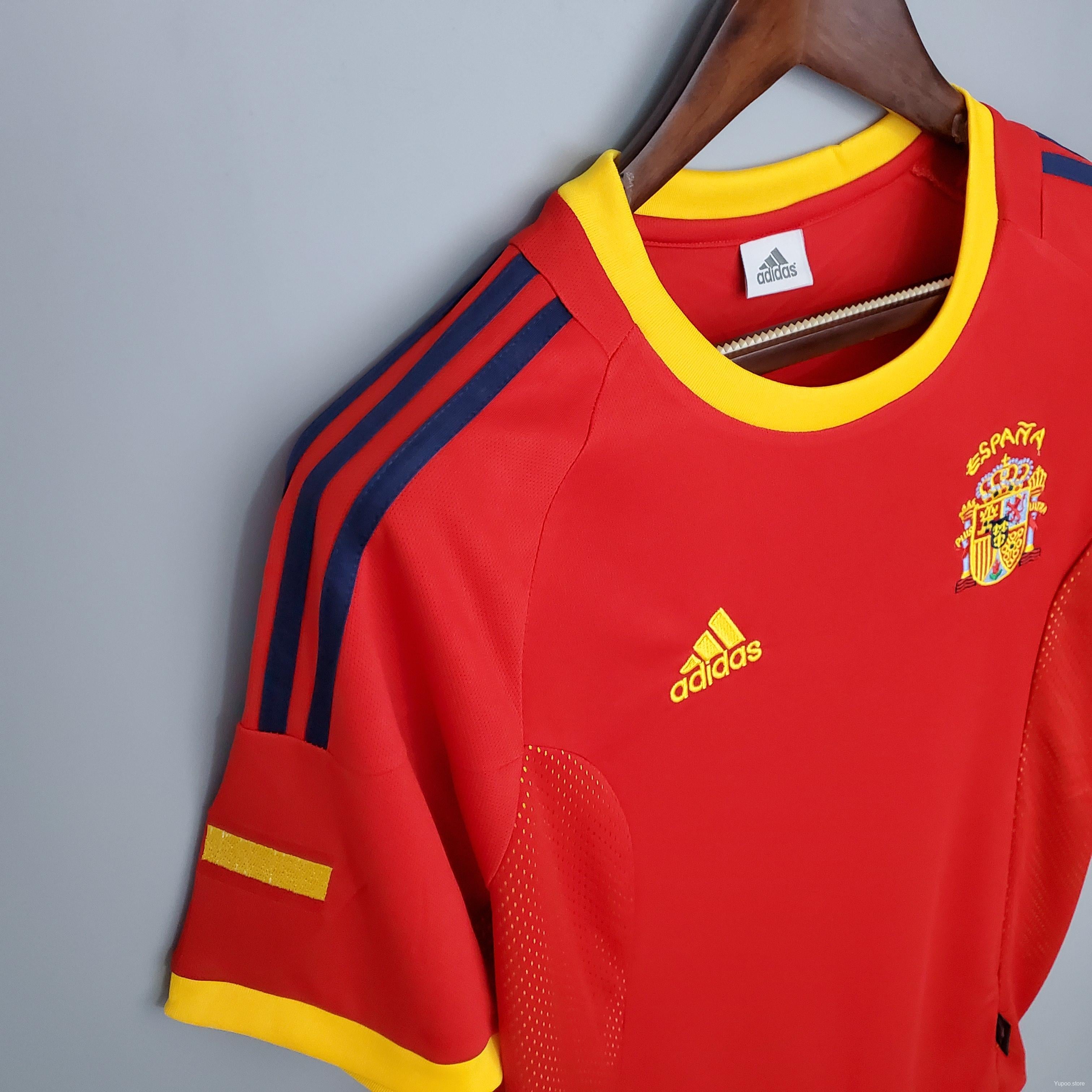 Retro Spain 2002 Home Jersey