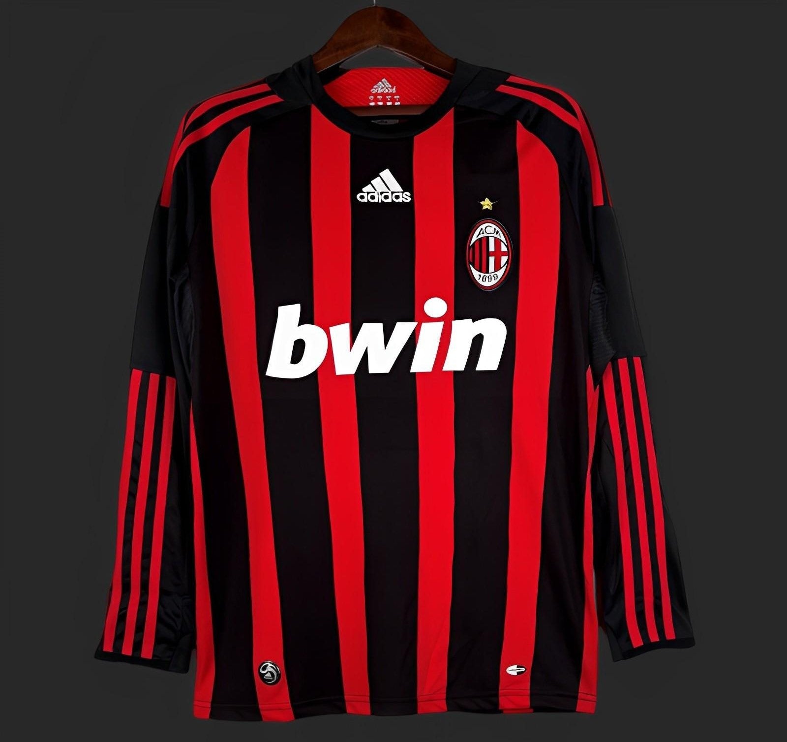 Retro AC Milan 2008/09 Long Sleeve Home Jersey