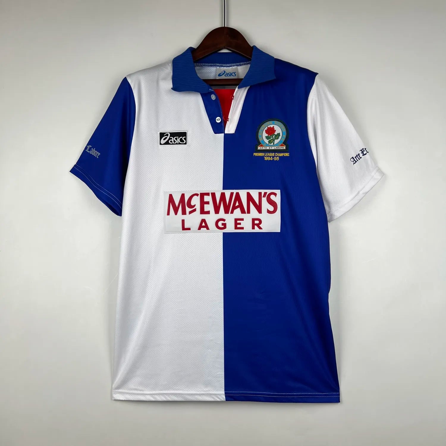 Retro Blackburn Rovers 1994/95 Home Jersey-good