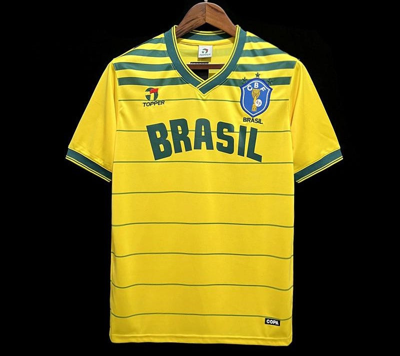 Retro Brazil 1984 Home Jersey