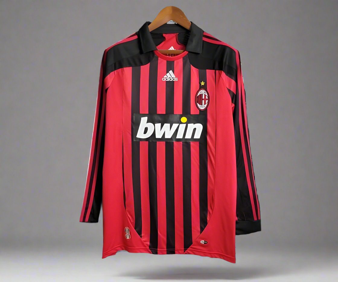 Retro AC Milan 2007/08 Long Sleeve Home Jersey