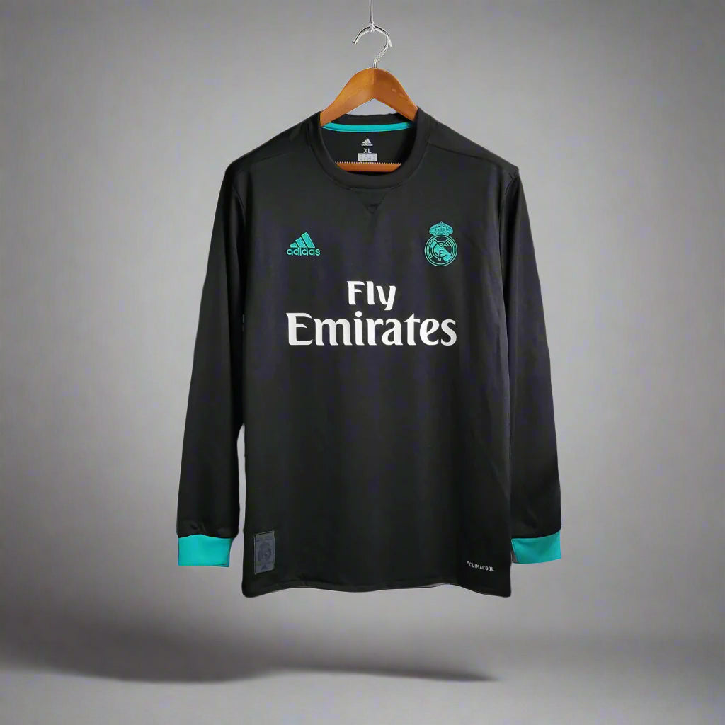Retro Real Madrid 2017/18 Long Sleeve Away Jersey