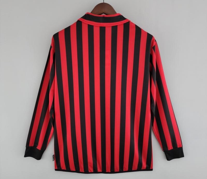 Retro AC Milan 1999/00 Long Sleeve Home Jersey