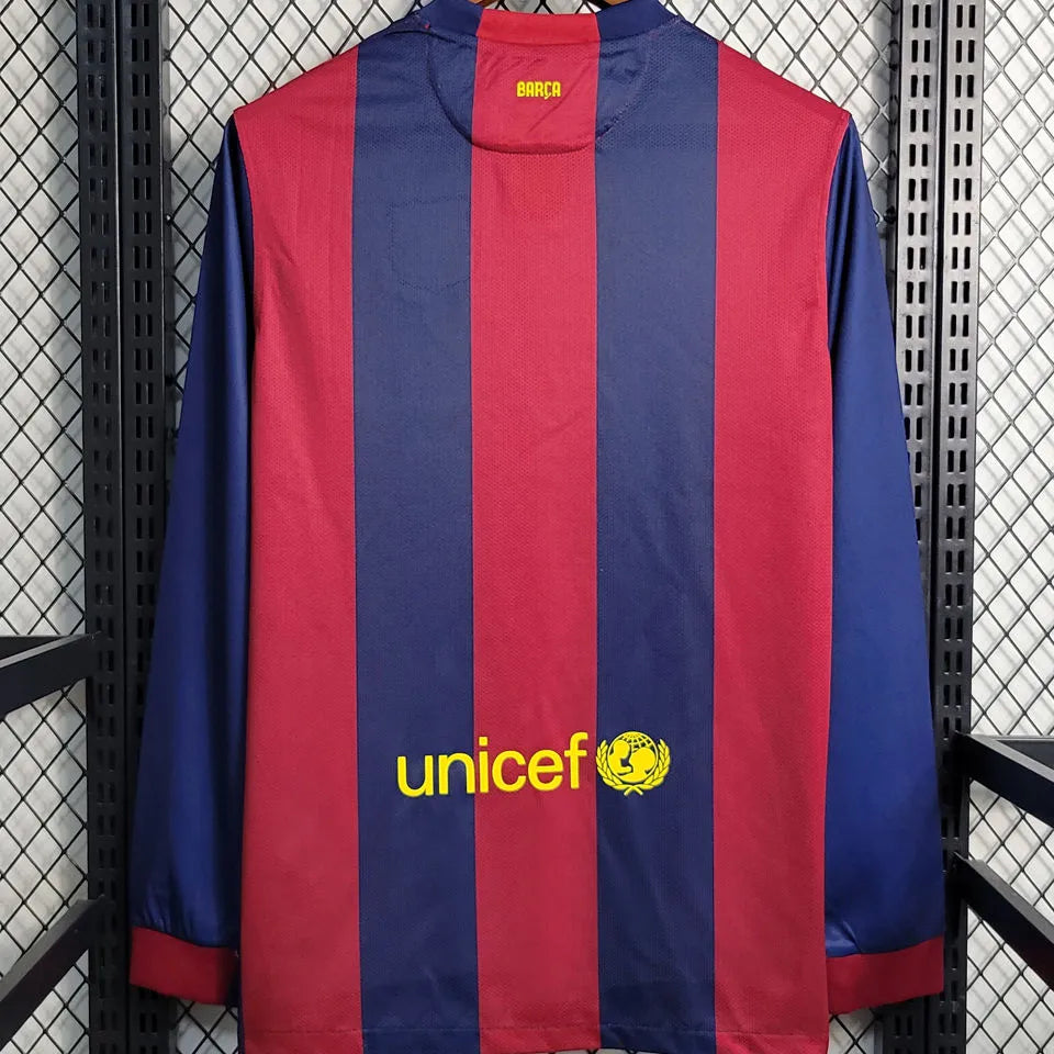 Retro Barcelona 2014/15 Home Long Sleeve Jersey