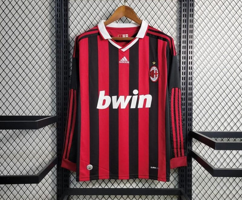 Retro AC Milan 2009/10 Long Sleeve Home Jersey