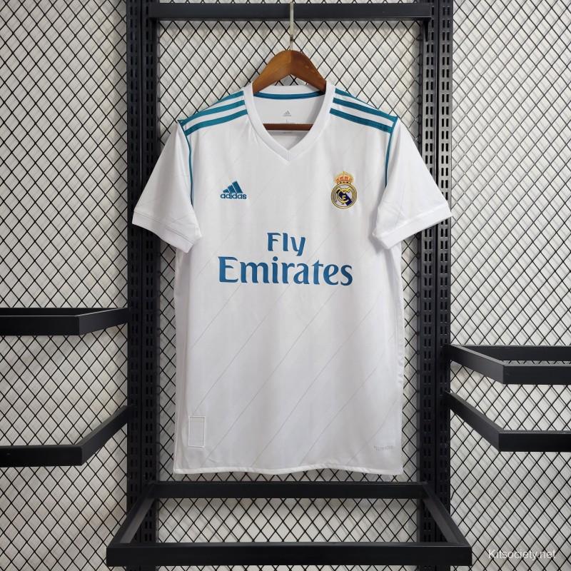 Retro Real Madrid 2017/18 Home Jersey