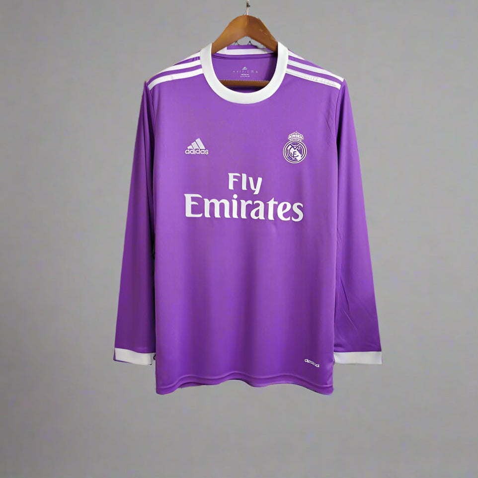 Retro Real Madrid 2016/17 Long Sleeve Away Jersey