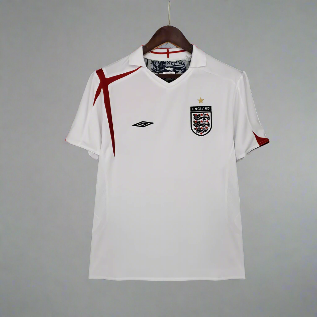 Retro England 06 Home Jersey-excellent