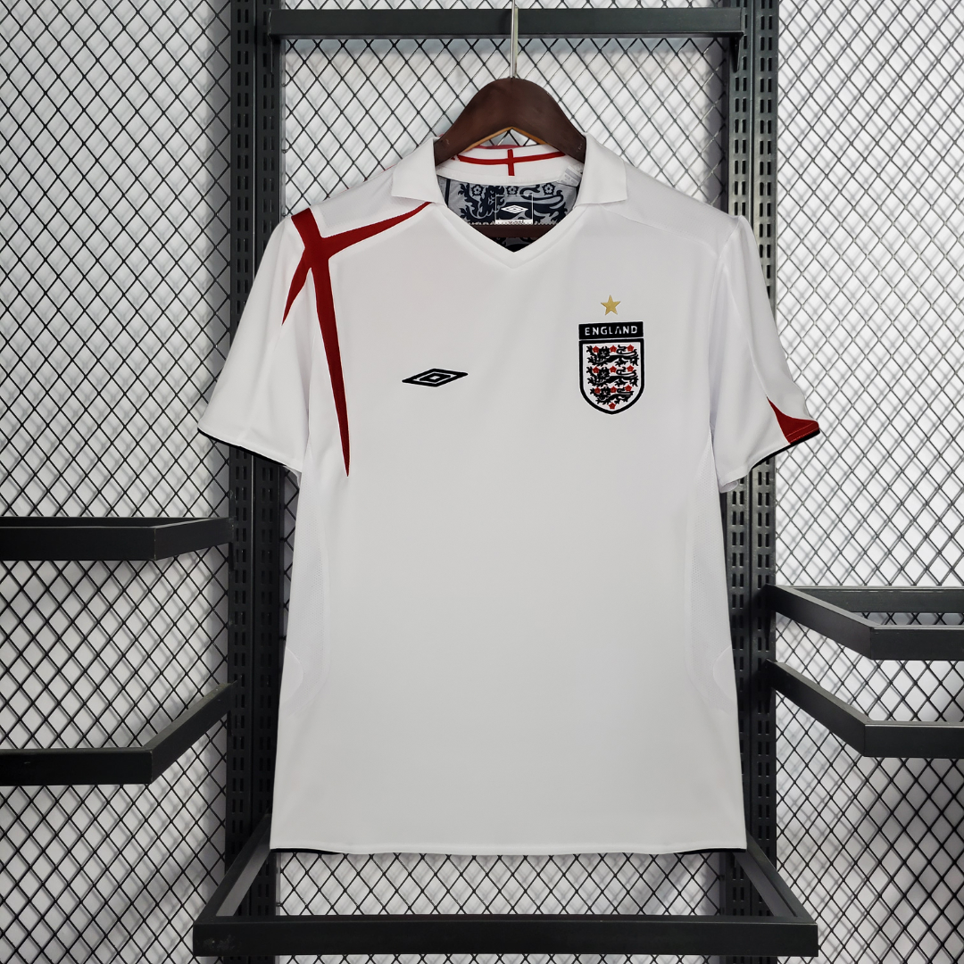 Retro England 06 Home Jersey-excellent