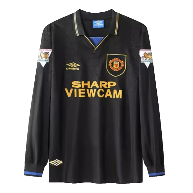 Retro Manchester United Away Long Sleeve 1993/94-excellent