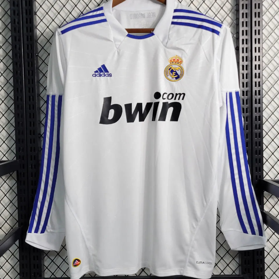 Retro Real Madrid 2010/11 Long Sleeve Home Jersey