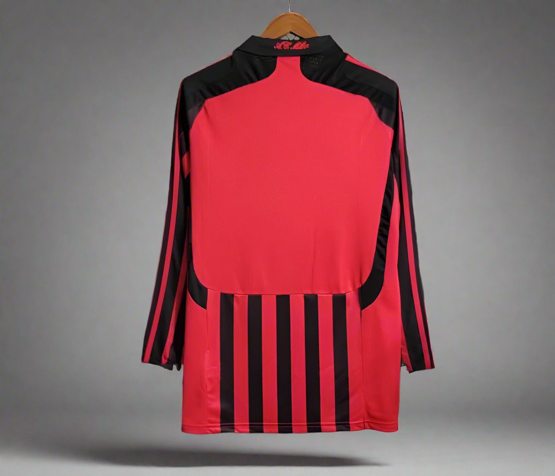 Retro AC Milan 2007/08 Long Sleeve Home Jersey