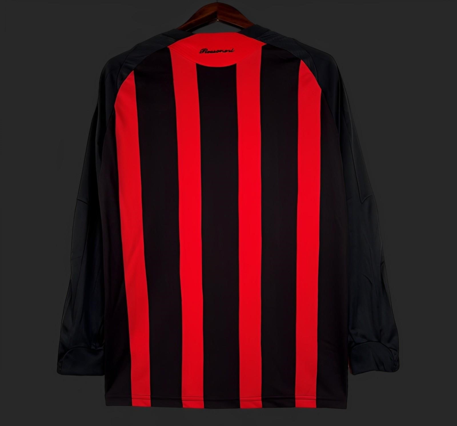 Retro AC Milan 2008/09 Long Sleeve Home Jersey