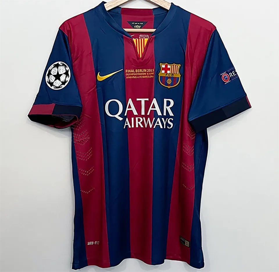 Retro Barcelona 2014/15 Home Jersey CL Final