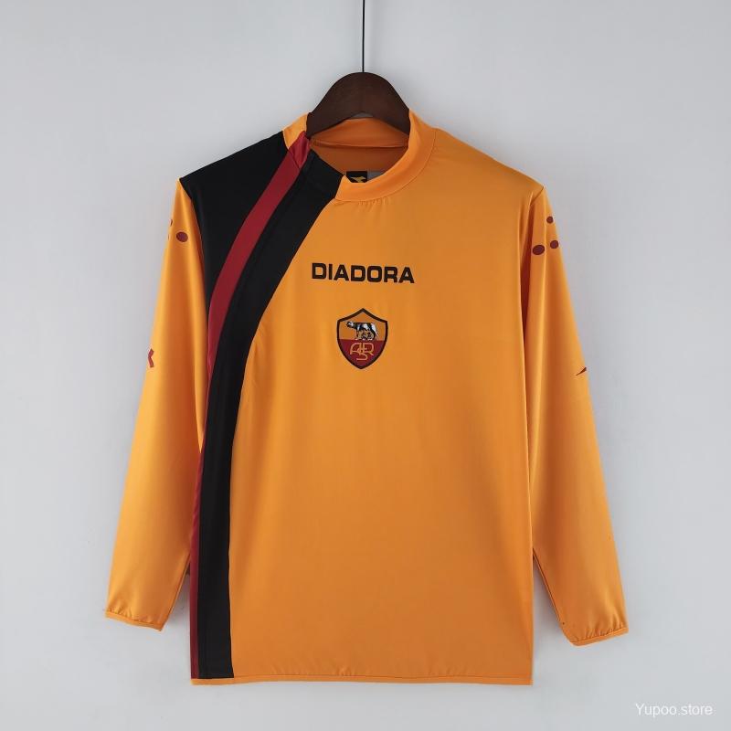 Retro Roma 2005/06 Long Sleeve Third Jersey