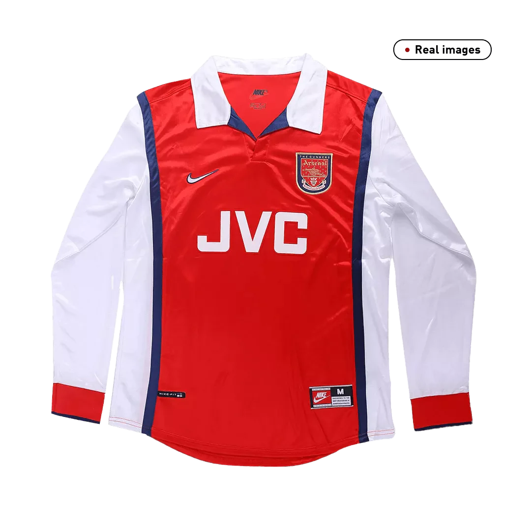 Retro Arsenal 1998/99 Home Jersey Long Sleeve-excellent