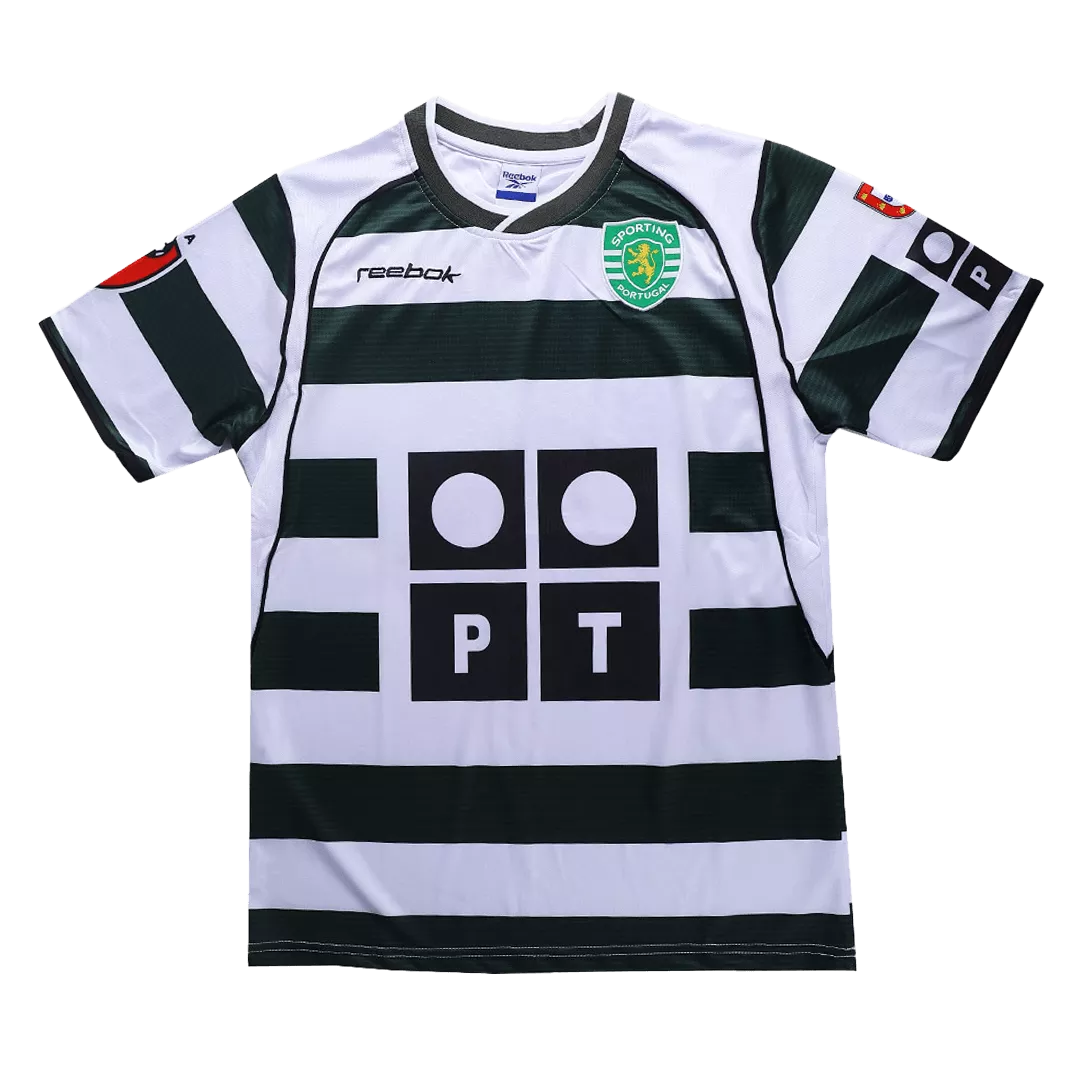 Retro Sporting CP 2001/2 Home Jersey-mint