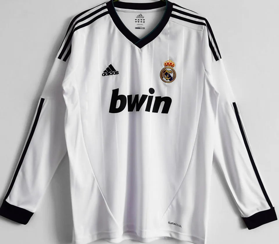 Retro Real Madrid 2012/13 Long Sleeve Home Jersey