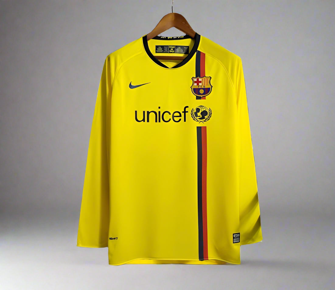 Retro Barcelona 2008/09 Long Sleeve Away Jersey