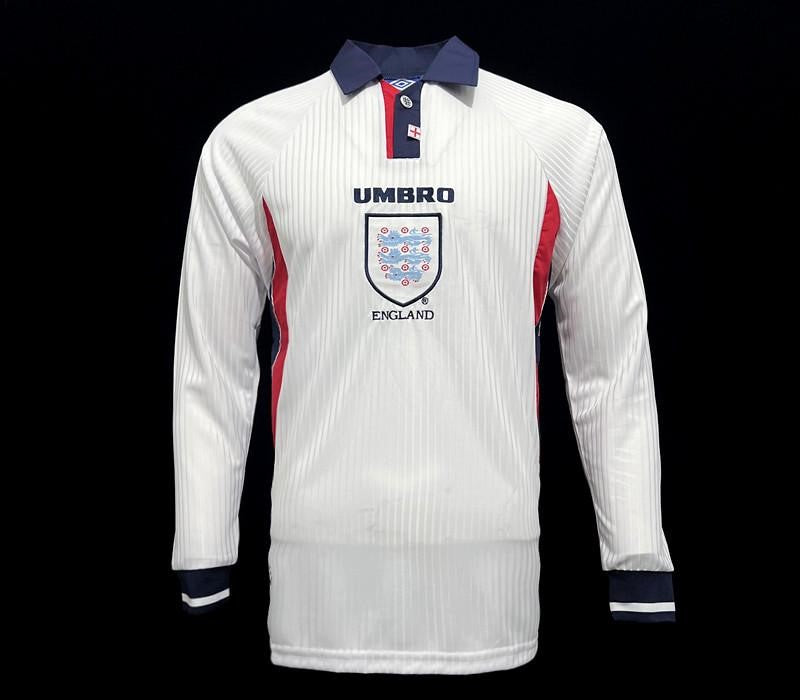 Retro England 1998 Long Sleeve Home Jersey-good