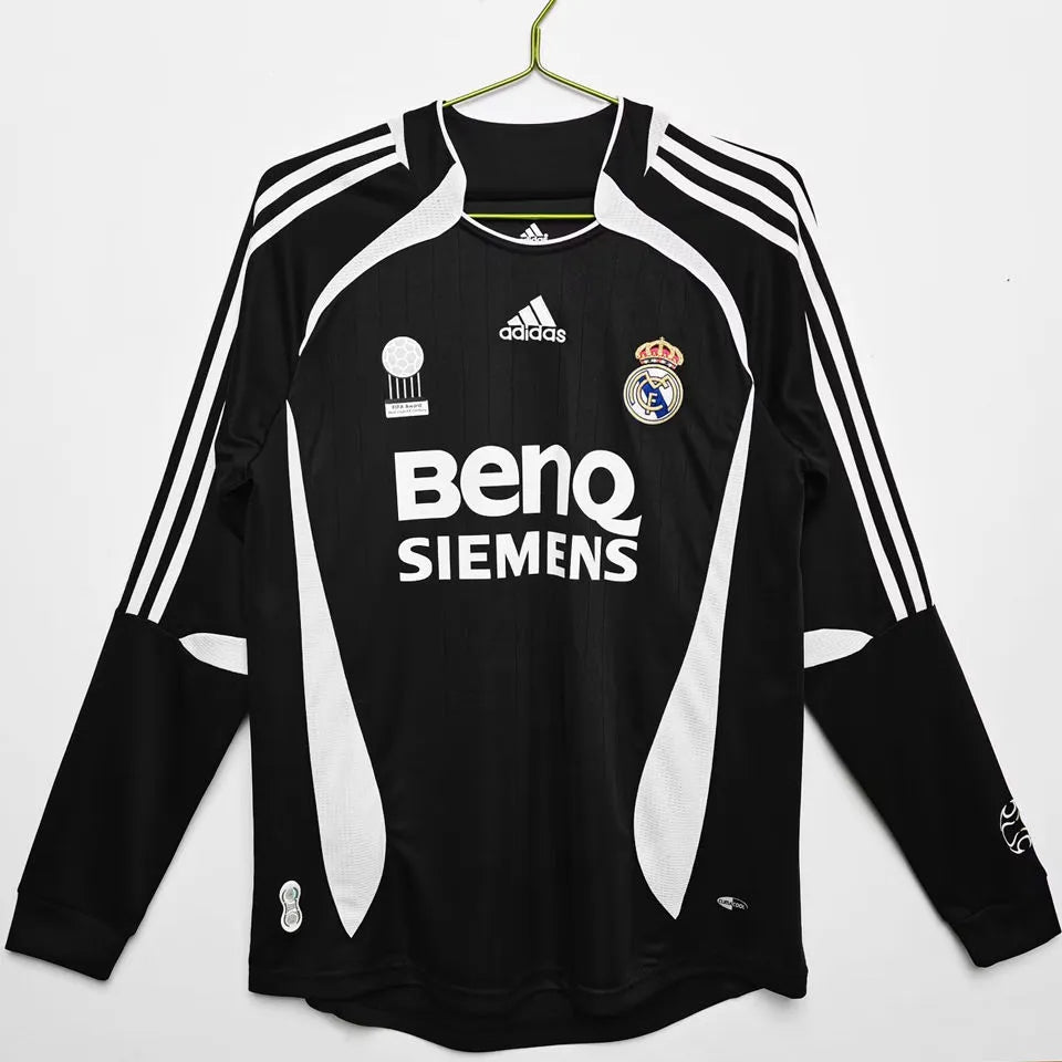 Retro Real Madrid 2006/07 Long Sleeve Away Jersey