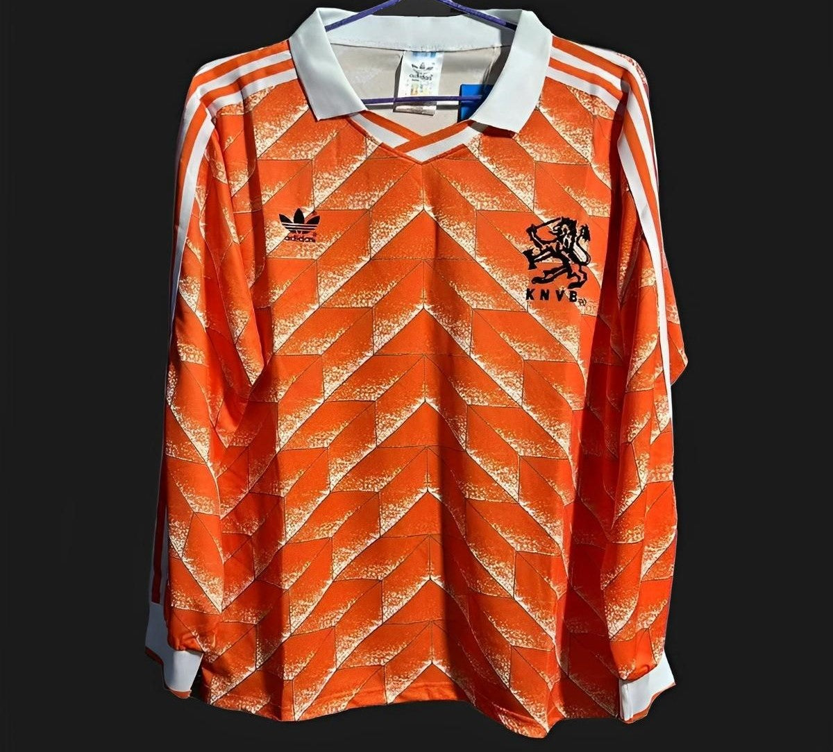 Retro Netherlands 1988 Long Sleeve Home Jersey