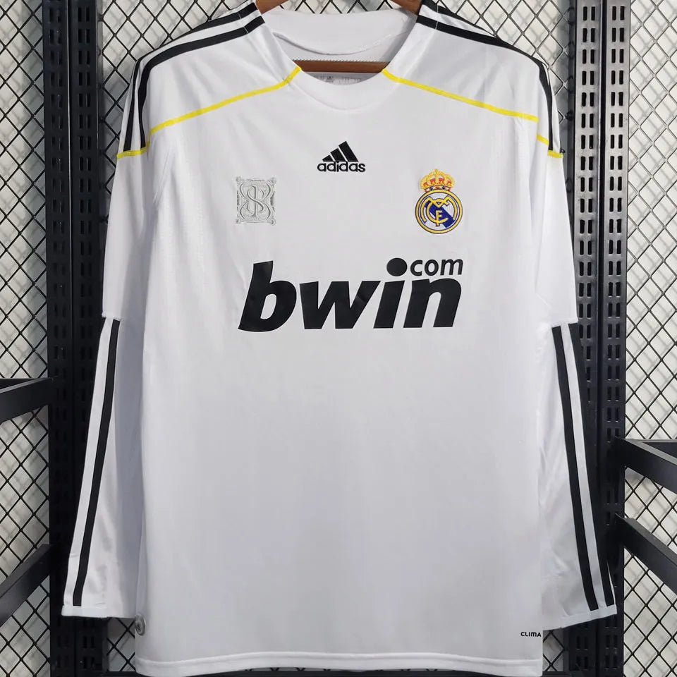 Retro Real Madrid 2009/10 Long Sleeve Home Jersey