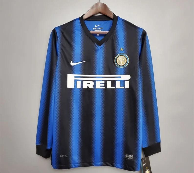 Retro Inter Milan 2010/11 Long Sleeve Home Jersey