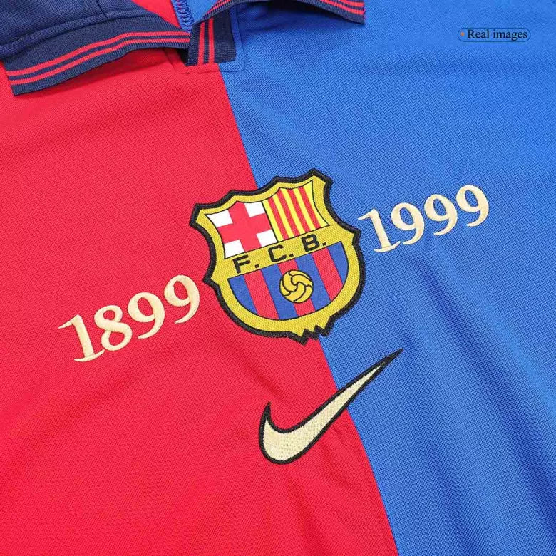 Retro Barcelona 1999/00 Home Jersey Long Sleeve