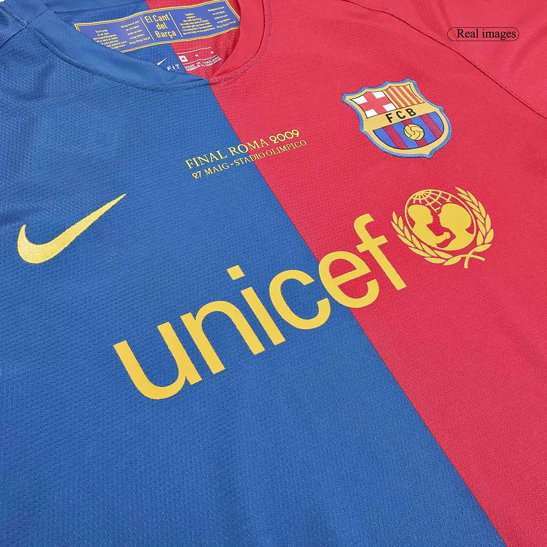 Retro Barcelona 2008/09 UCL Home Jersey Long Sleeve