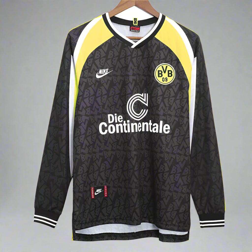Retro Borussia Dortmund 1995/96 Away Long Sleeve Jersey