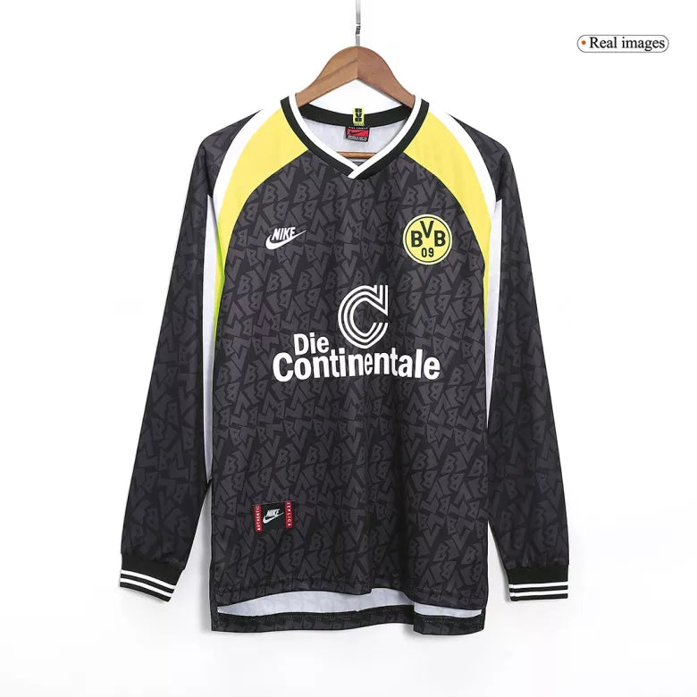 Retro Borussia Dortmund 1995/96 Away Long Sleeve Jersey