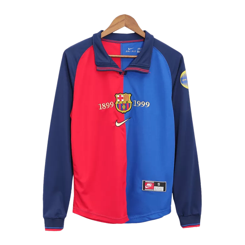 Retro Barcelona 1999/00 Home Jersey Long Sleeve