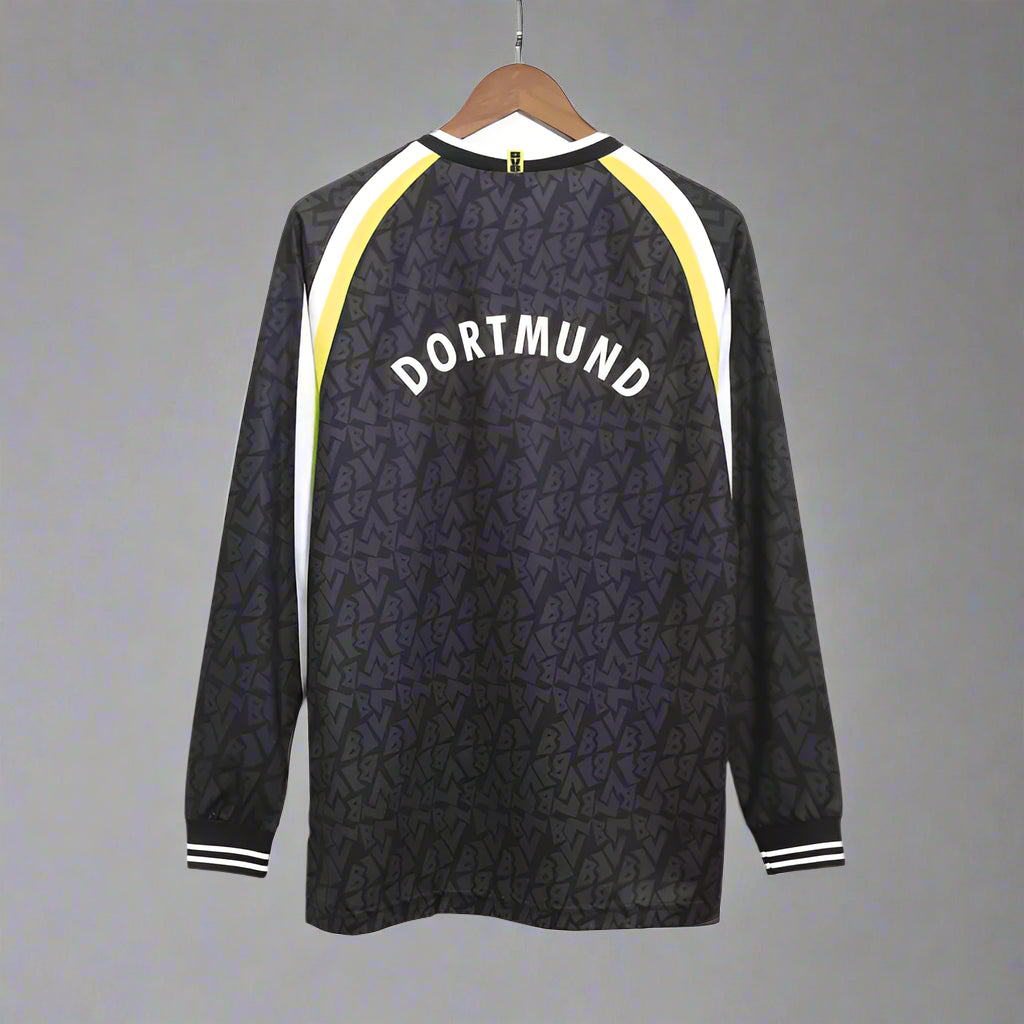 Retro Borussia Dortmund 1995/96 Away Long Sleeve Jersey
