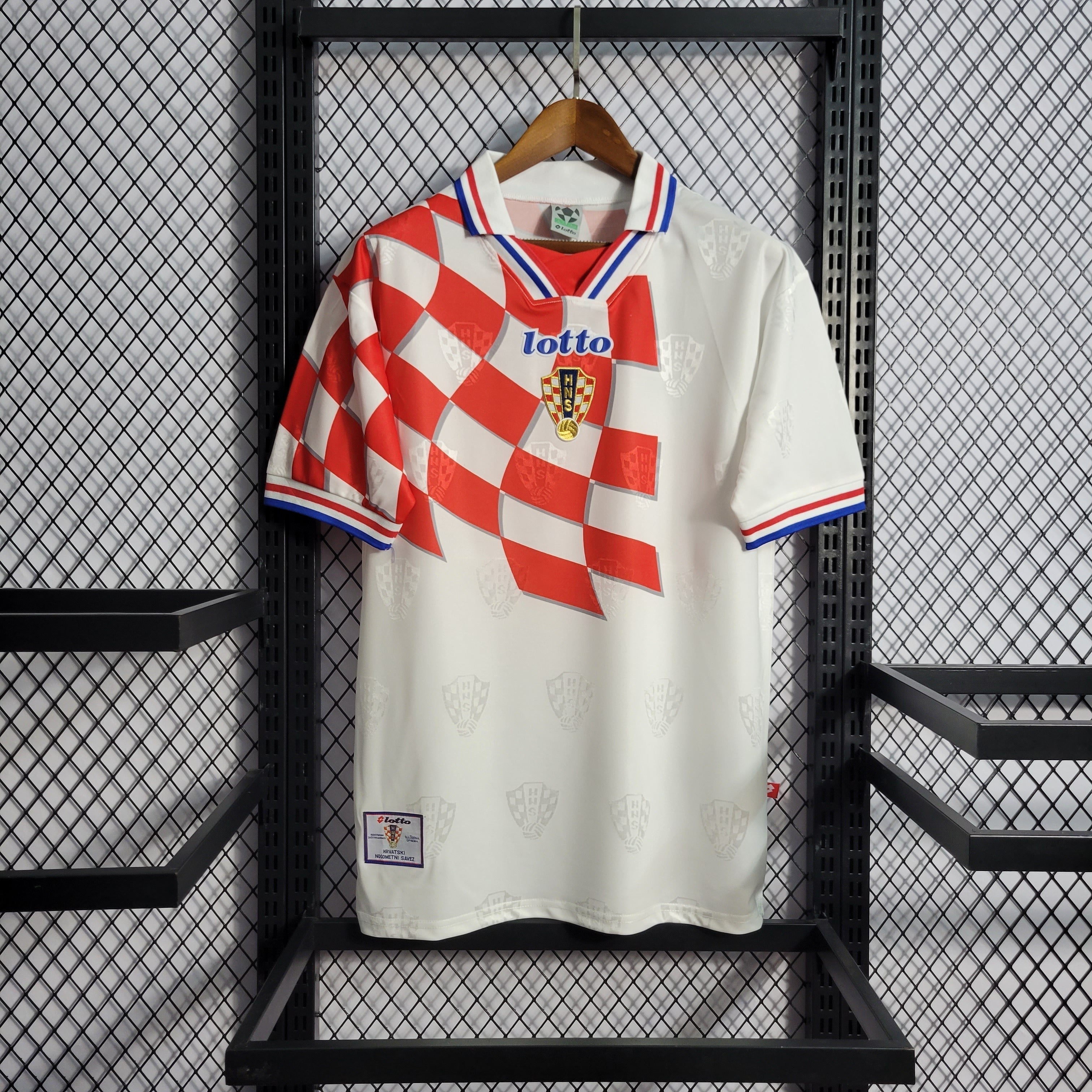 Retro Croatia 98 Home Jersey